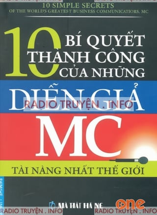 10 Bí Quyết Thành Công Của Những Diễn Giả MC Tài Năng Nhất Thế Giới